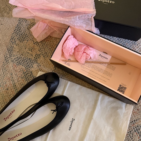 Repetto Cendrillon Black Ballet Flats - New (without box) - Size 41 - Picture 3 of 7